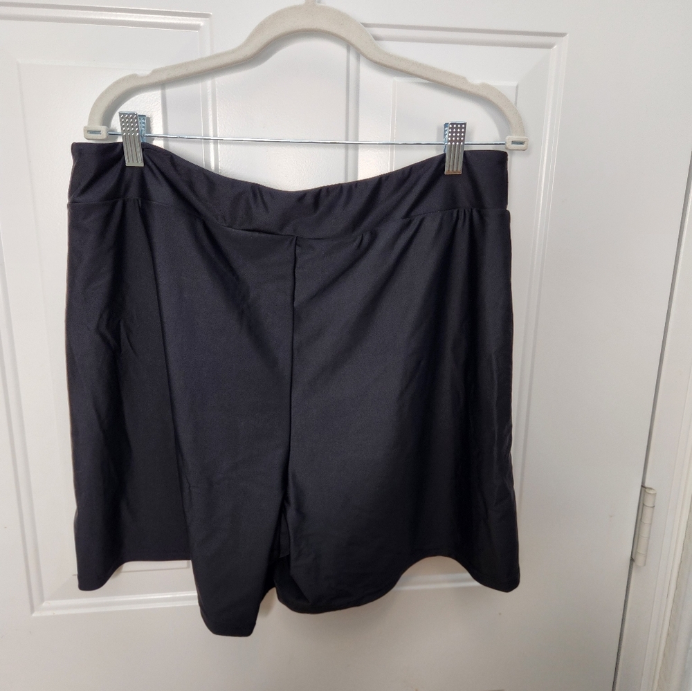 NWT Women's Black Swim Shorts ‎ Size 2X